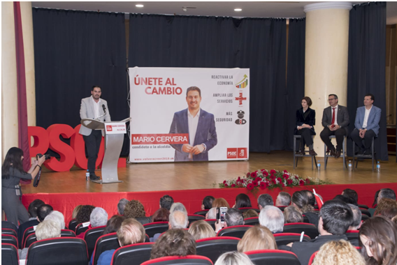 Acto de candidatura de Mario Cervera